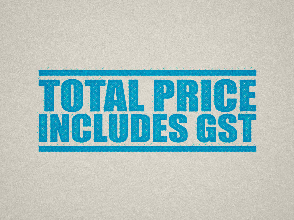 Turquoise Label for Pricing with GST Included