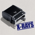 self-inking xrays rubber stamp blue ink