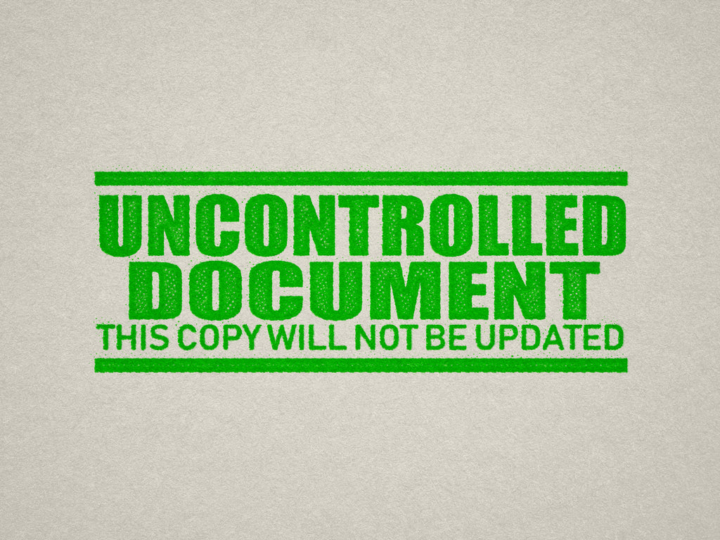 Green Apple Label for Uncontrolled Documents