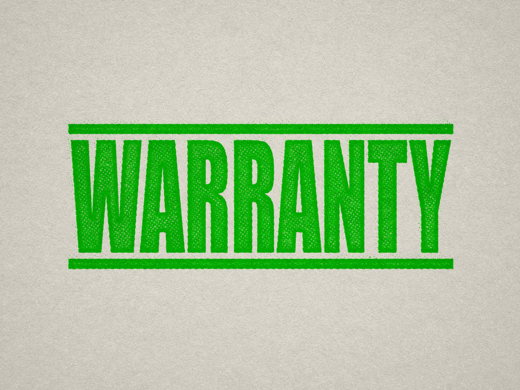 Warranty Label in Apple Green