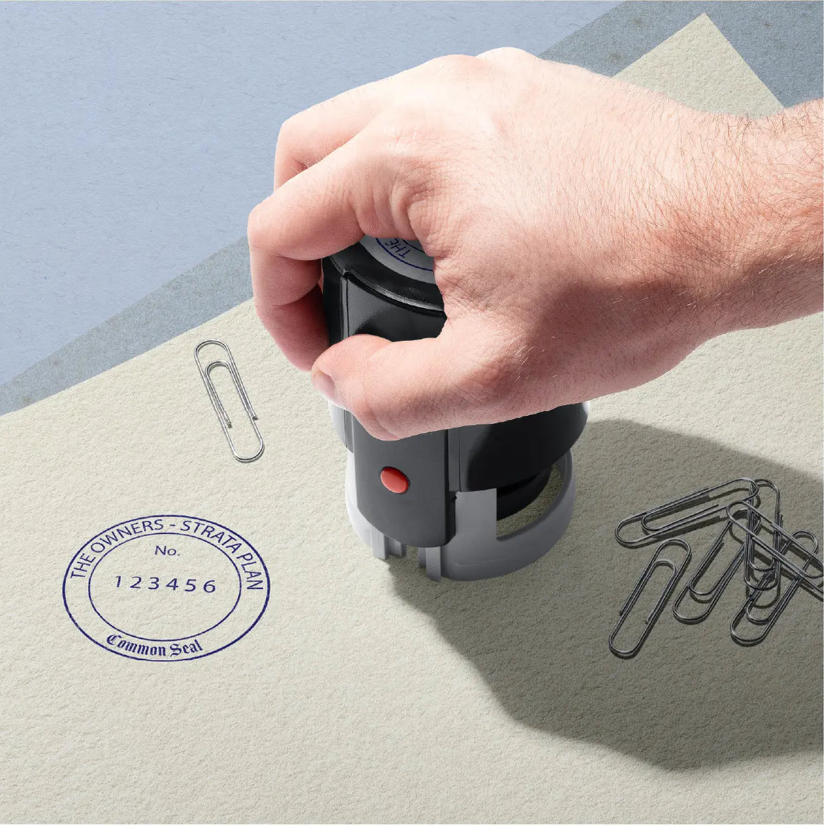Structure Stamp Sign Strata Plan Stamp with Fixed Number – Stamp Lab