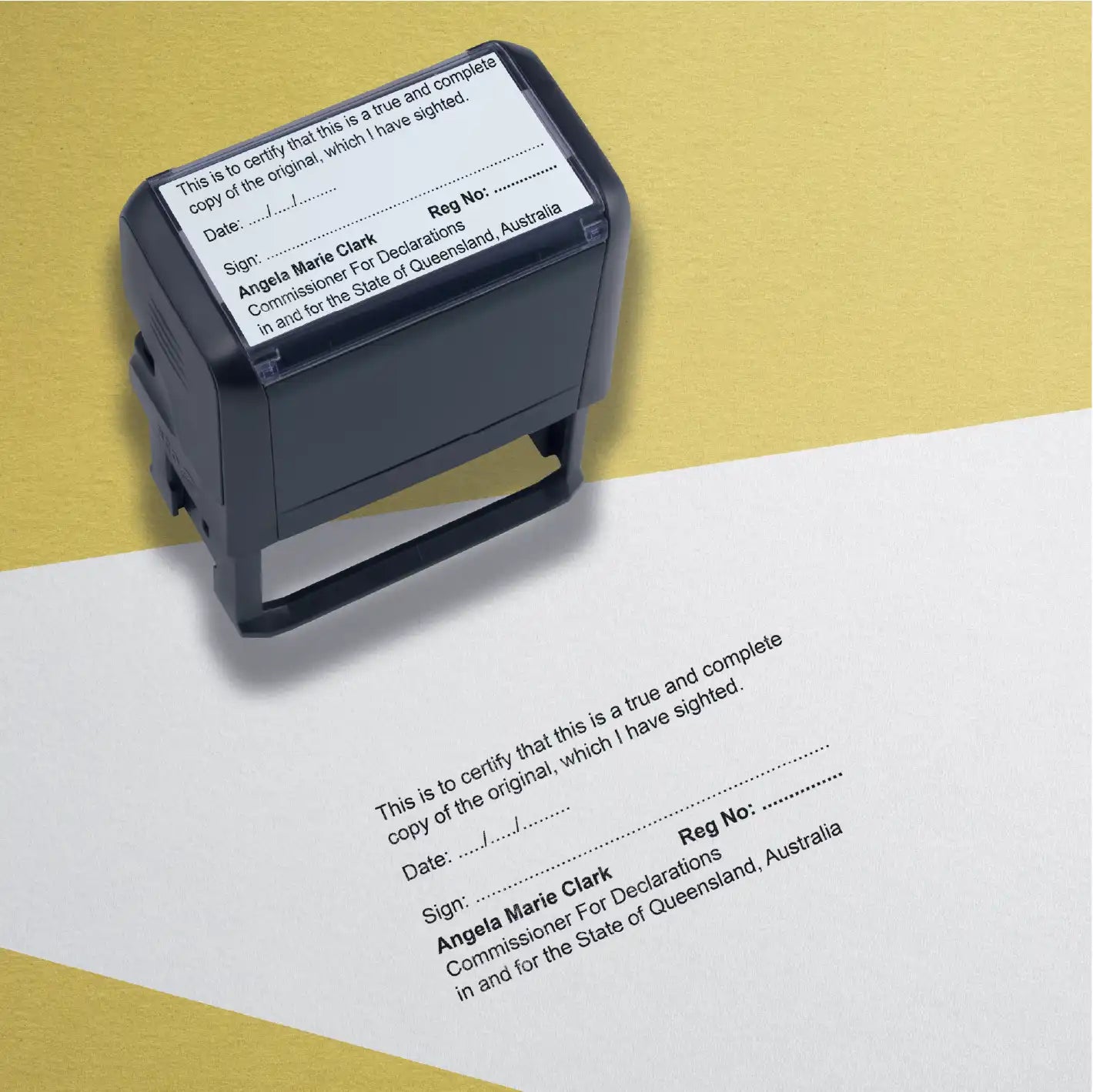 Large Queensland True Copy JP Stamp – Stamp Lab
