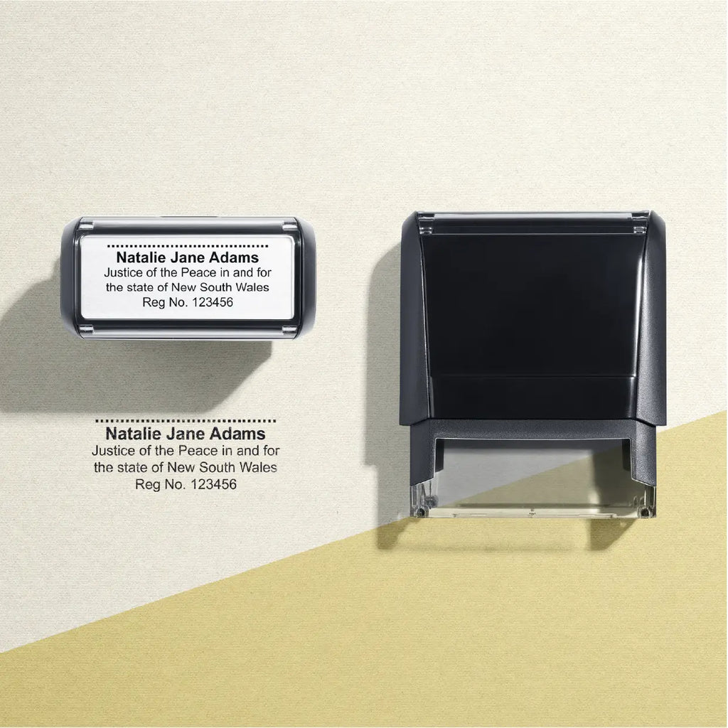 Personalised Self inking JP Stamp with signature and Name