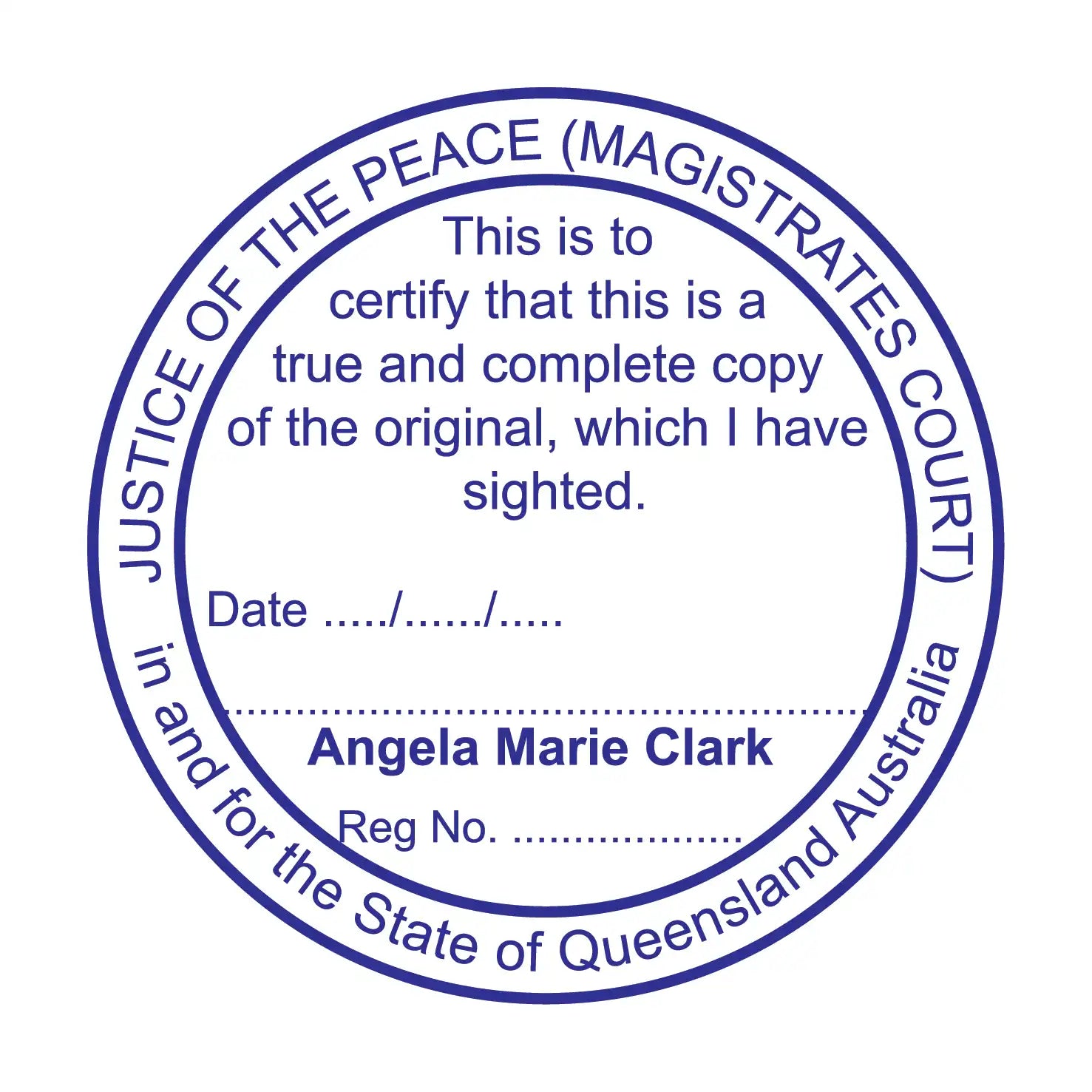 Queensland True Copy JP Stamp Round – Stamp Lab