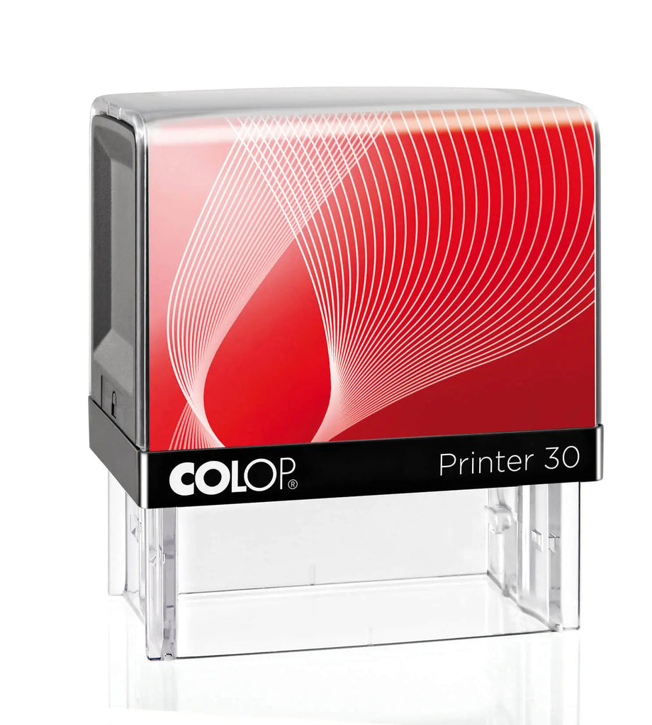 Colop P30 Stamps Brisbane Red Body angle