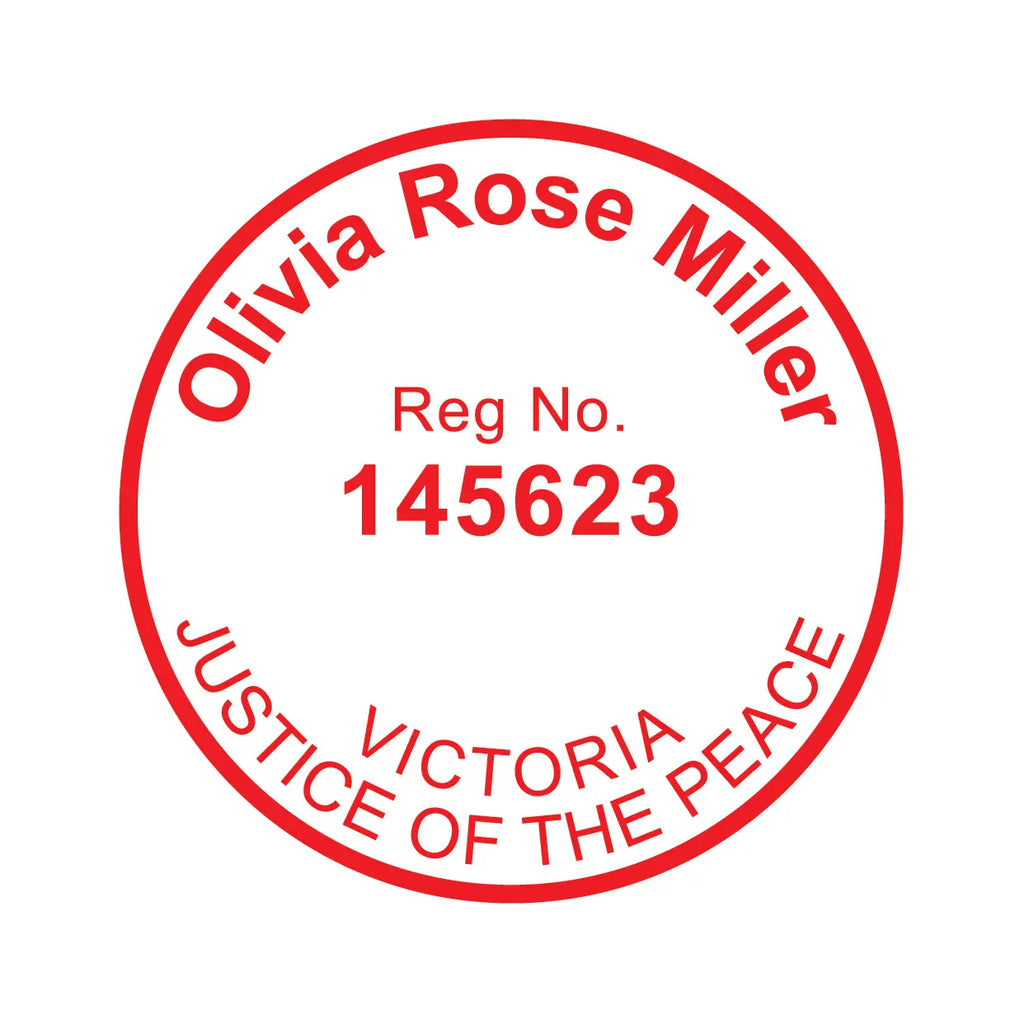 Red Vic JP stamp Design Template 