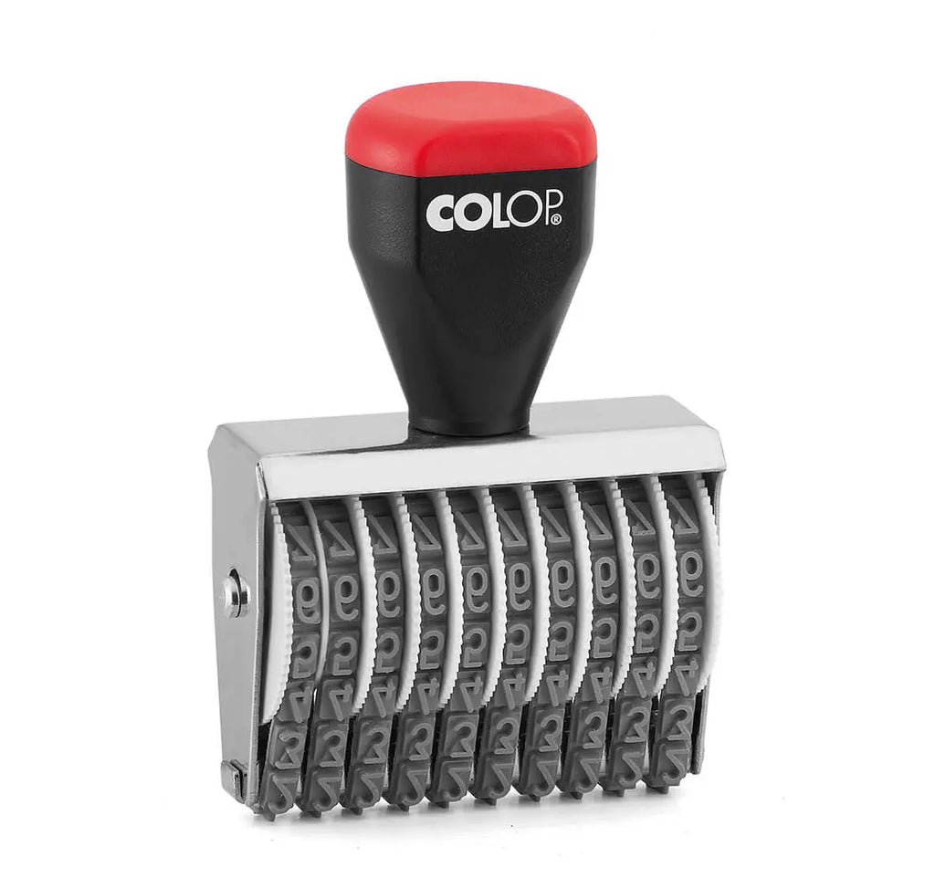 Colop Manual Rubber Number stamper 10 Band