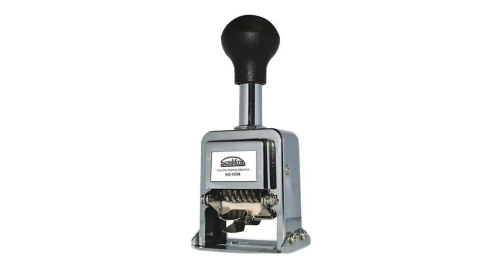 Auto-number stamp angle image