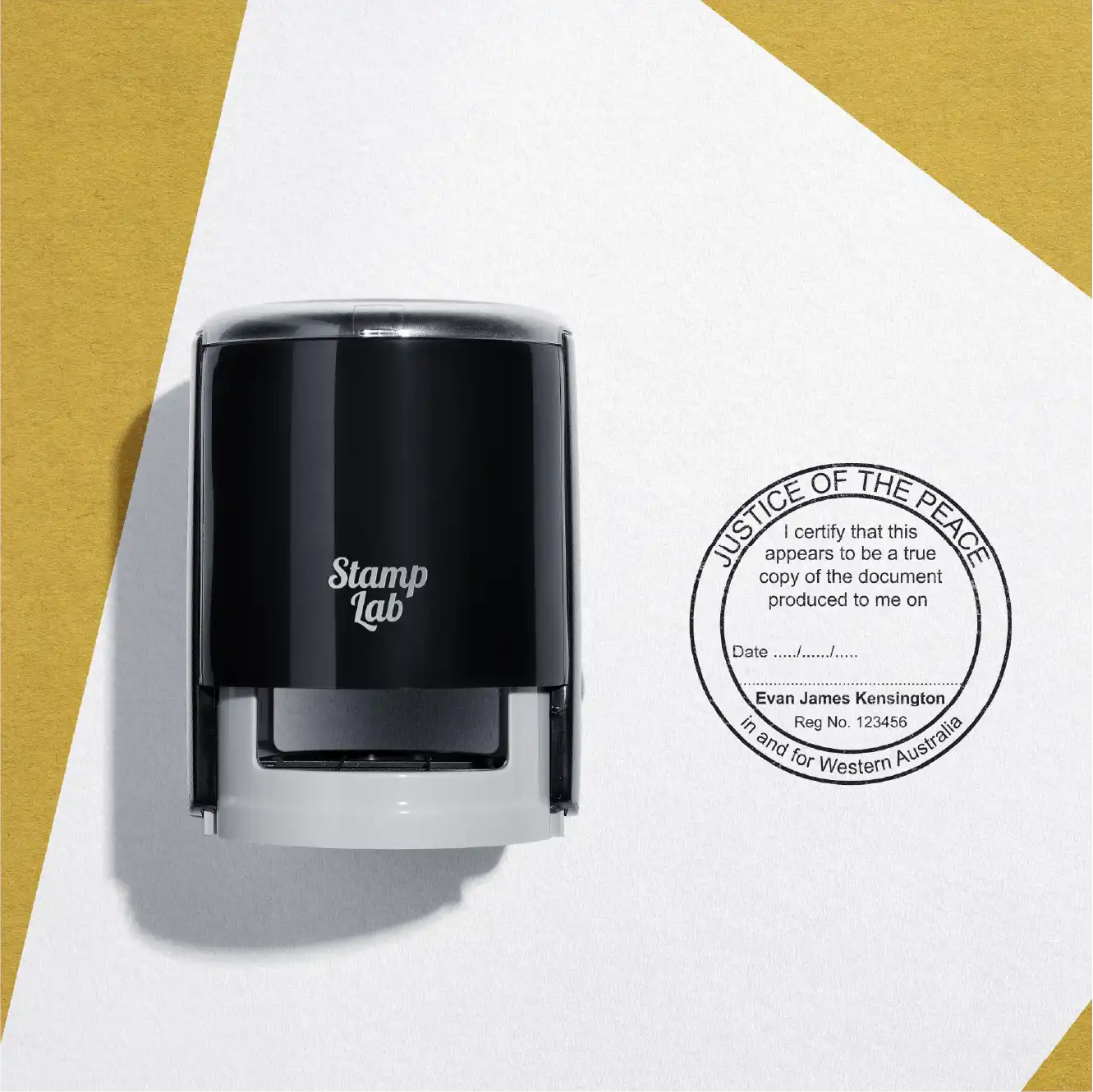 Large Round True Copy Stamp Western Australia – Stamp Lab