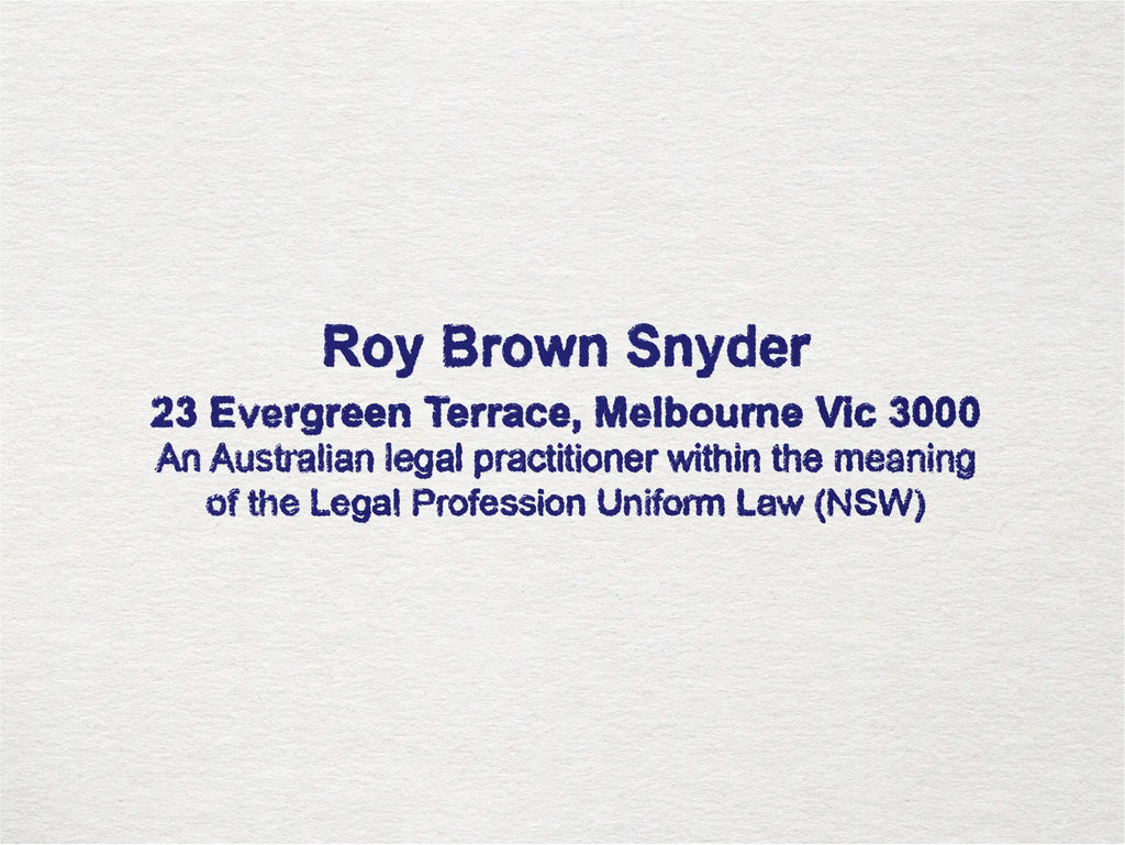 personalised Australian Legal Stamps