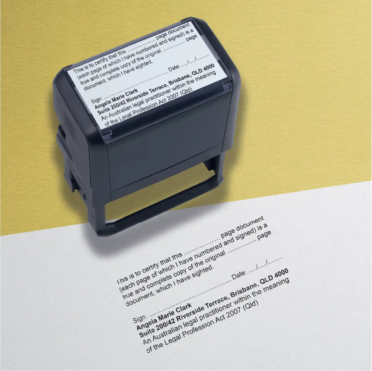 Multipage Australian Legal Practitioner Stamp for Queensland – Stamp Lab