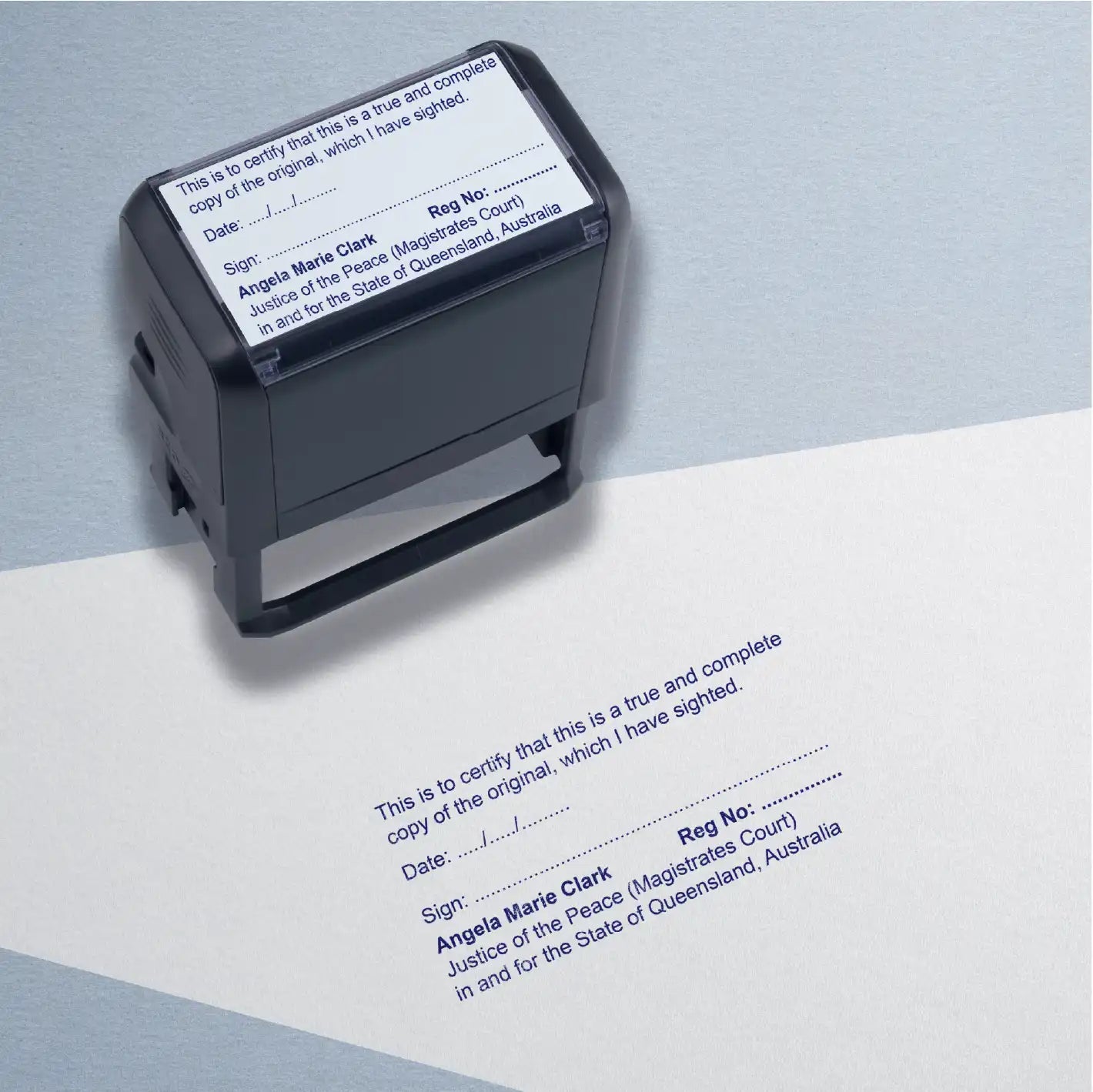 Large Queensland True Copy JP Stamp – Stamp Lab