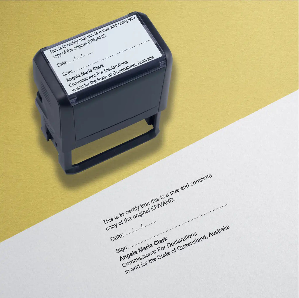 custom stamp for Certifying copies of general powers of attorney