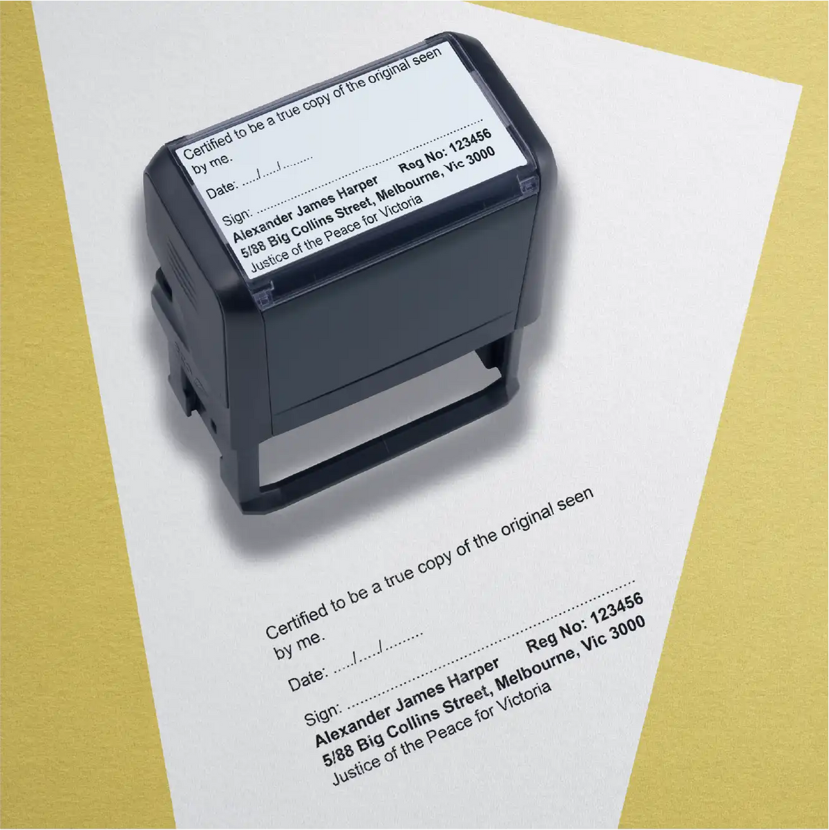 Copy Stamp Examples Print Large True Copy Rubber Stamp Victoria – Stamp Lab