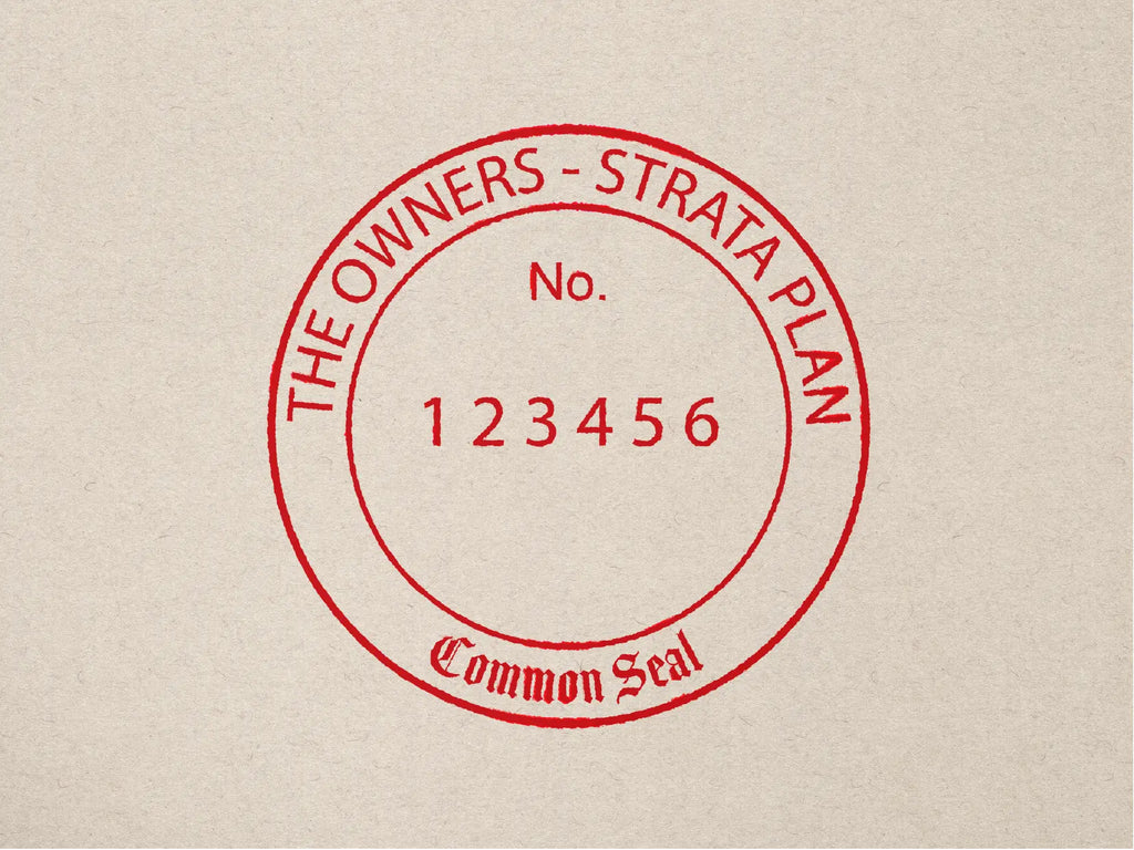 Custom Strata Seal Rubber stamp