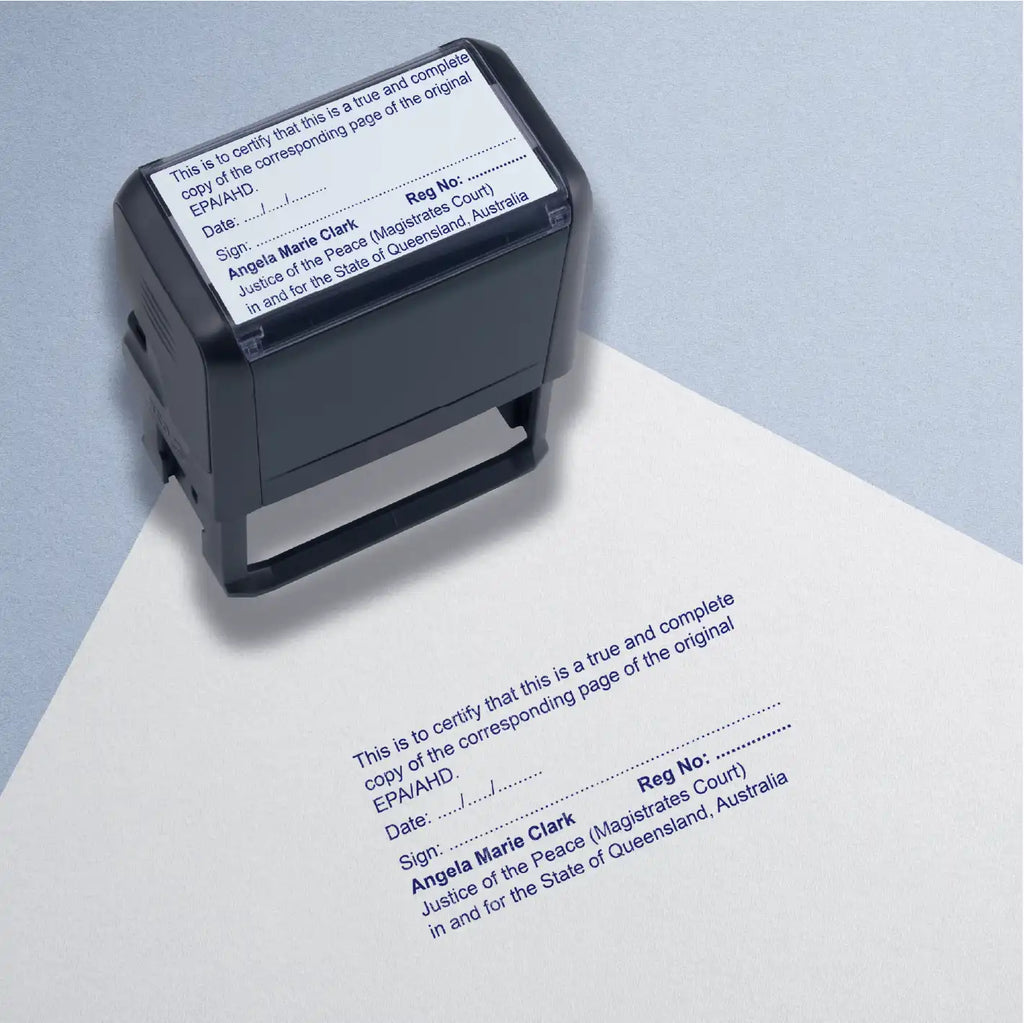 stamp for Certifying copies of general powers of attorney