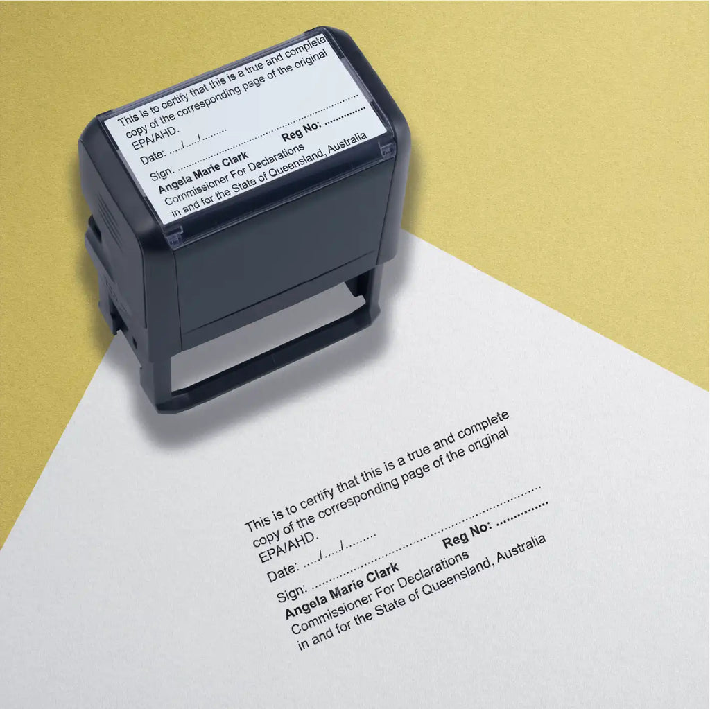 Custom Stamps for Certifying copies of general powers of attorney, enduring powers of attorney, and advance health directives