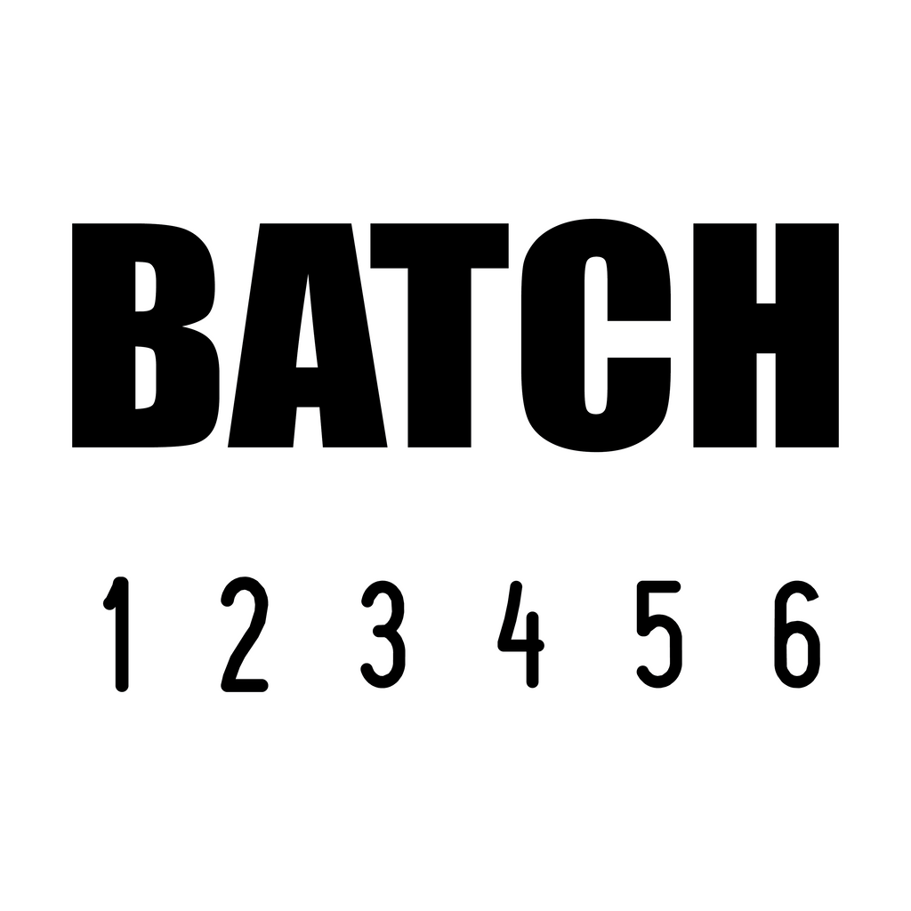 Black 01-5001-batch-mini-number-stamp