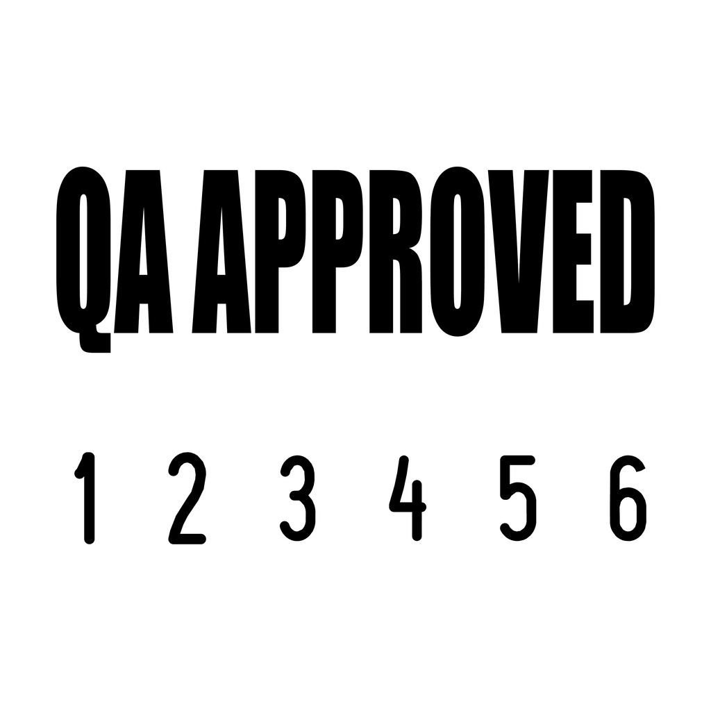 Black 01-5009-qa-approved-mini-number-stamp