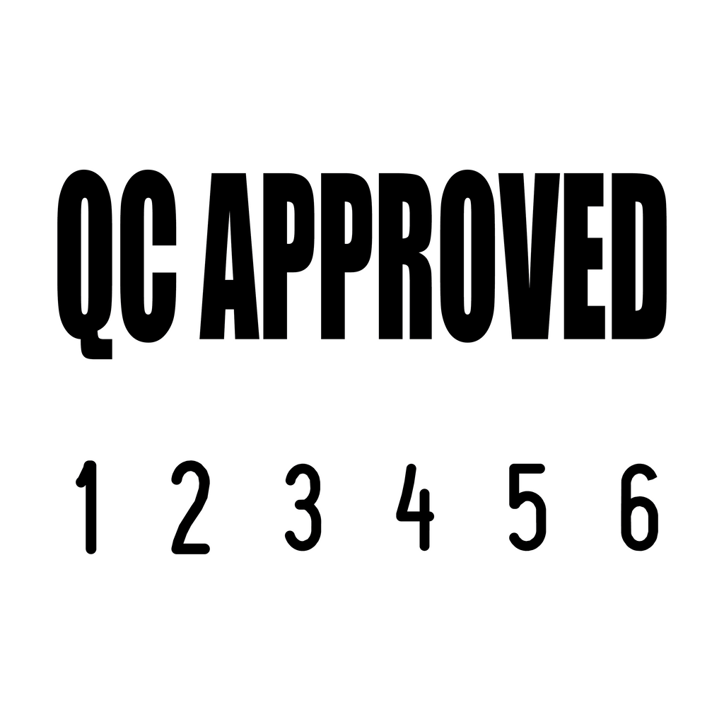 Black 01-5010-qc-approved-mini-number-stamp