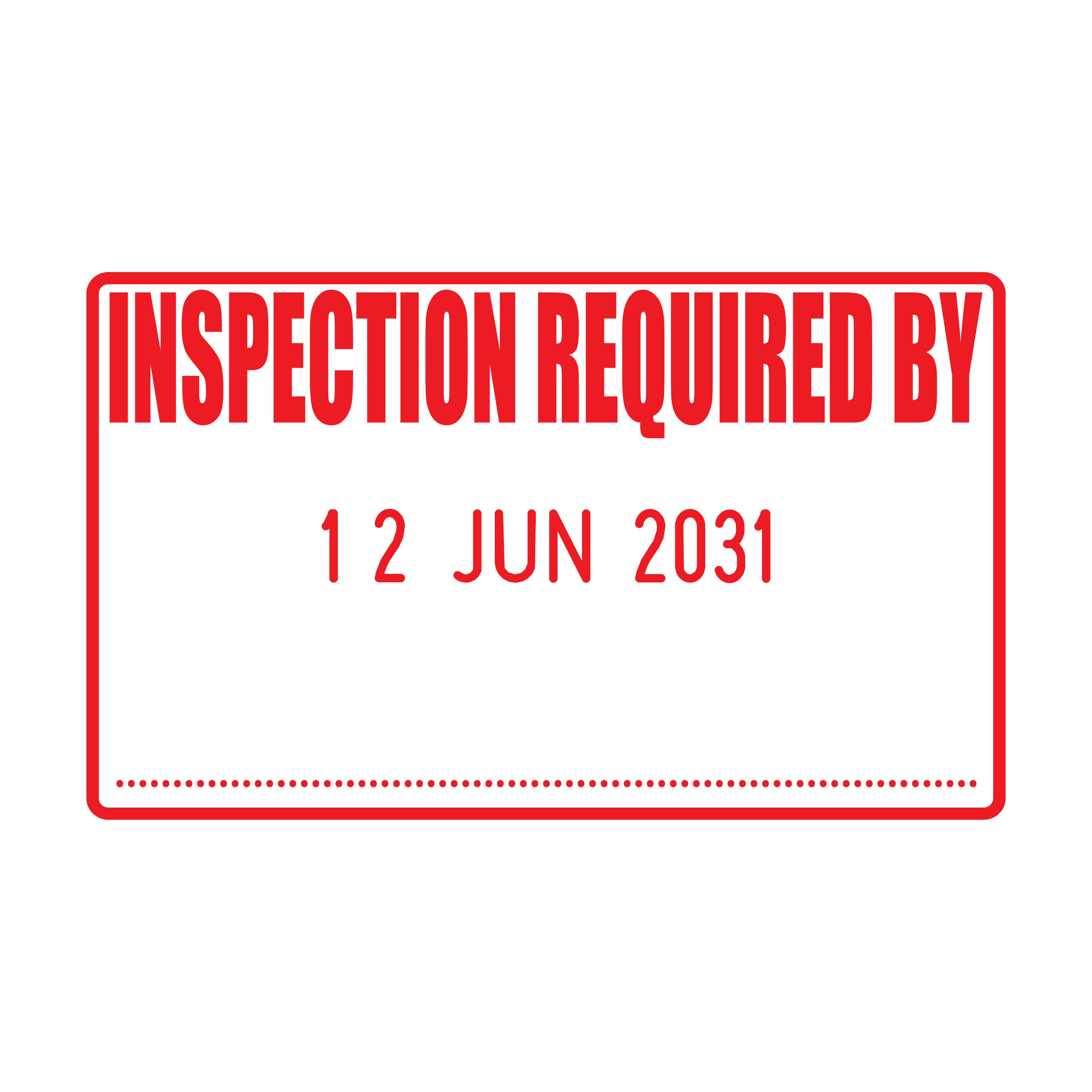 Lab Inspection Stamp Inspection Required By Date Stamp – Stamp Lab