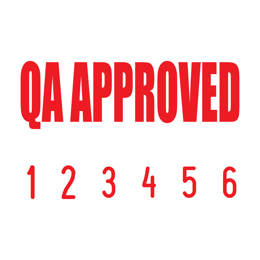 Red 02-5009-qa-approved-mini-number-stamp