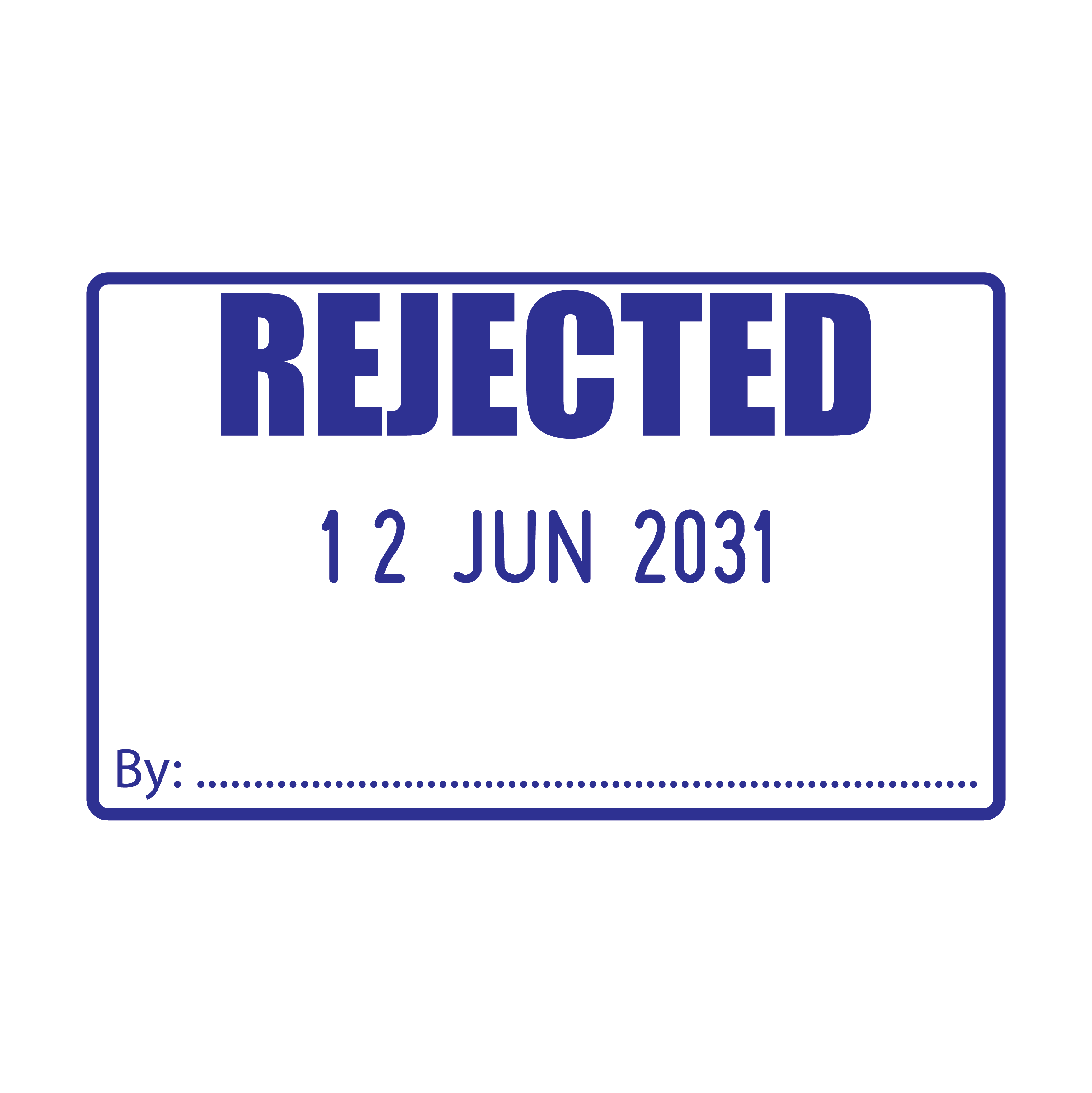 Rejected Date Stamp – Stamp Lab