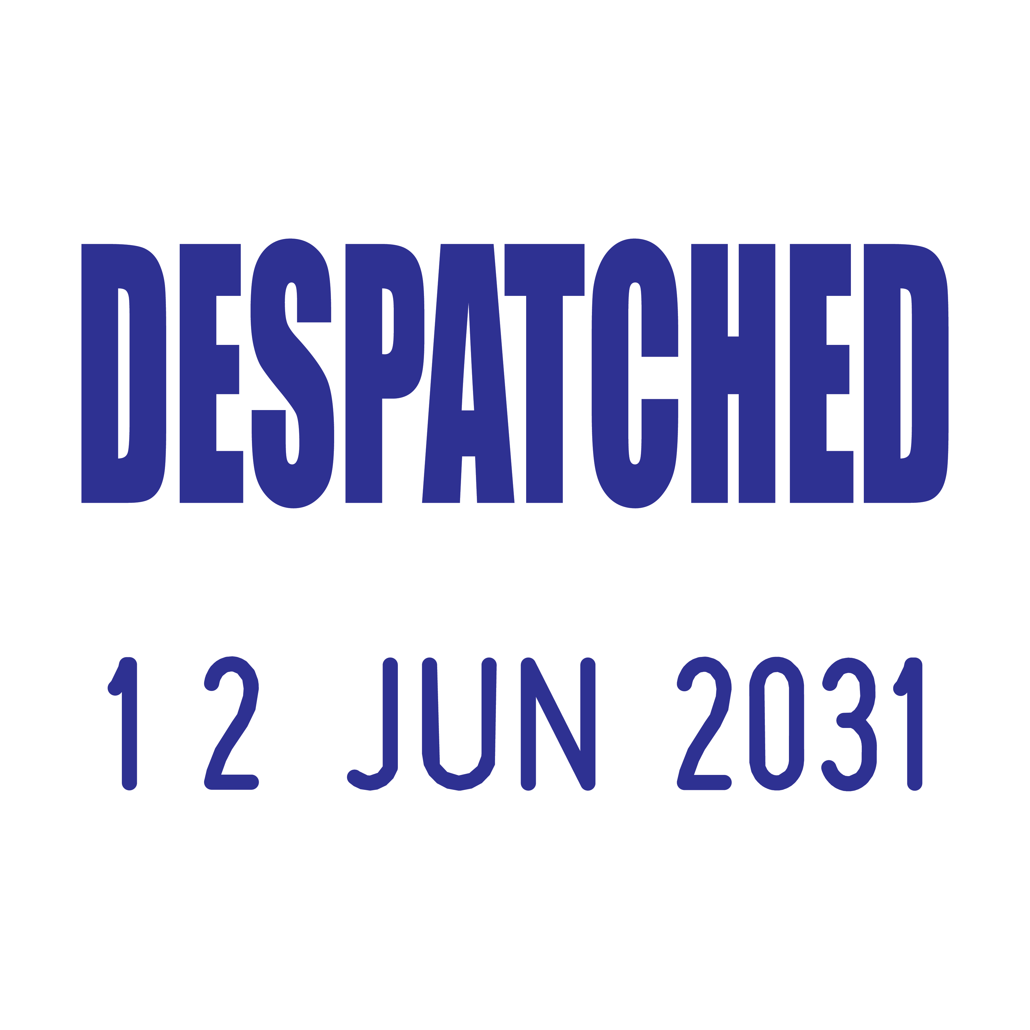 Despatched Mini-Date Stamp – Stamp Lab