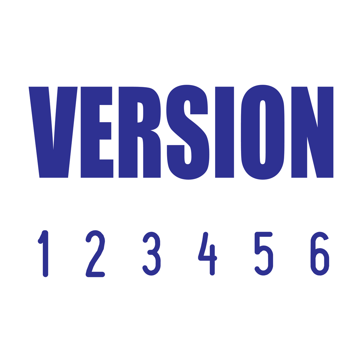 Version Mini-Number Stamp – Stamp Lab