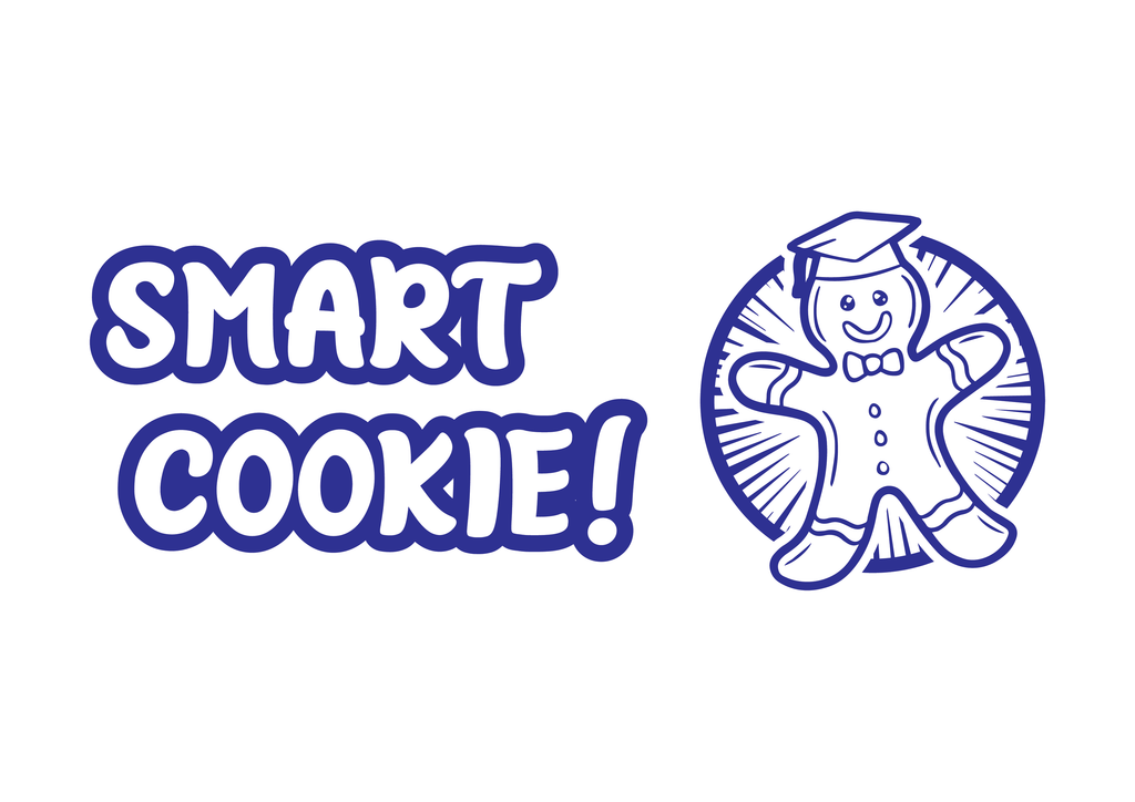 blue smart cookie stamp