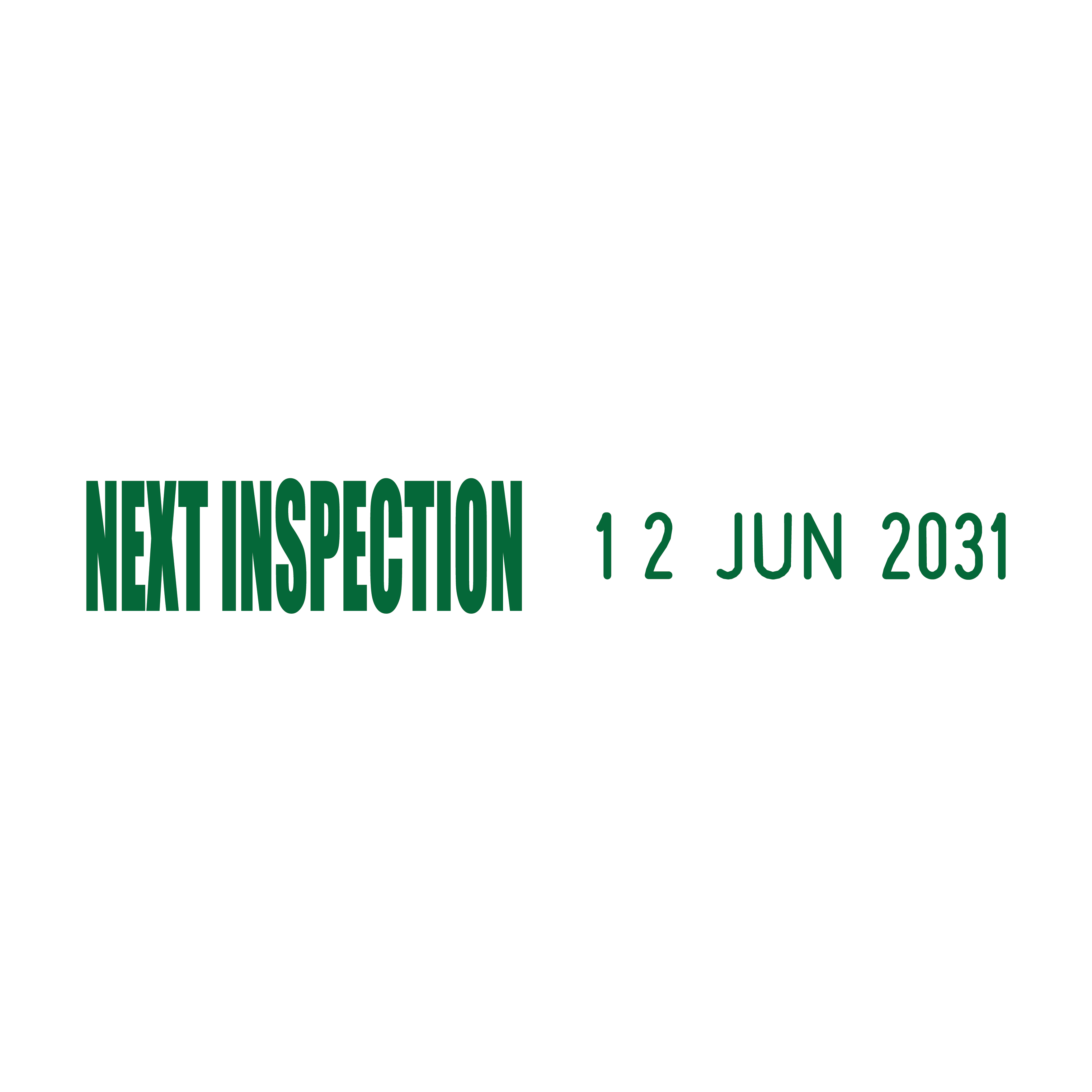 Next Inspection Side-by-Side Date Stamp – Stamp Lab