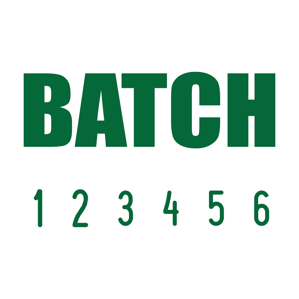 Green 04-5001-batch-mini-number-stamp