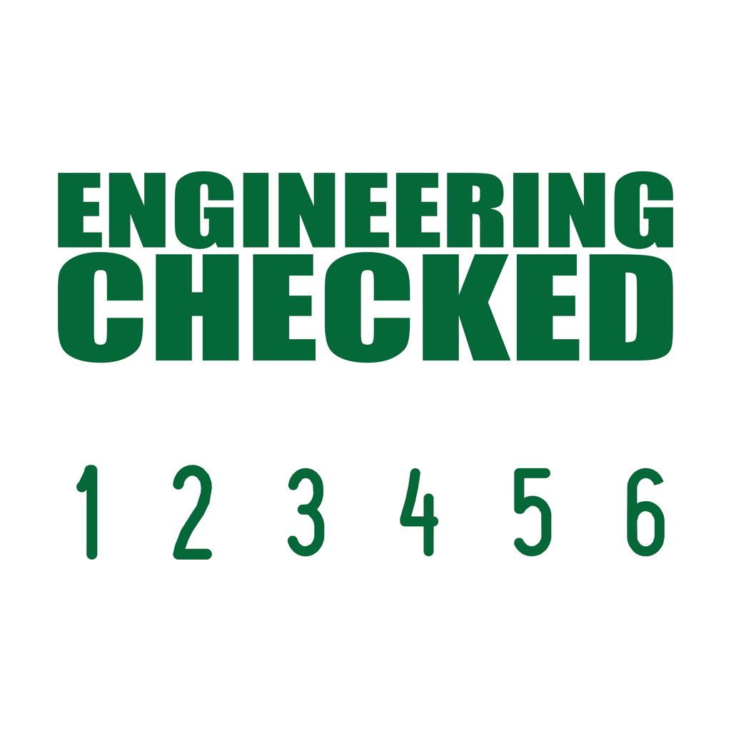 Green 04-5005-engineering-checked-mini-number-stamp