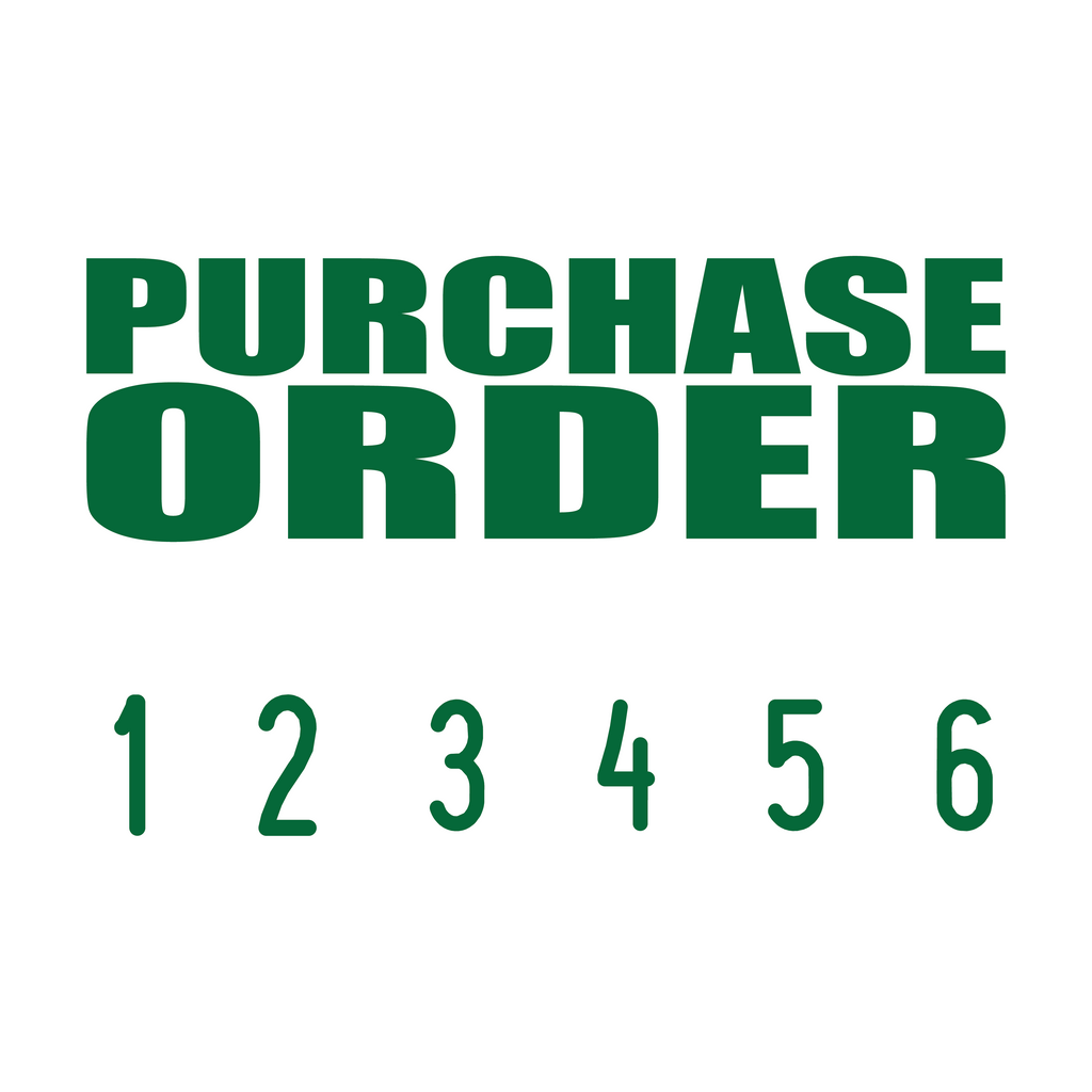 Green 04-5008-purchase-order-mini-number-stamp