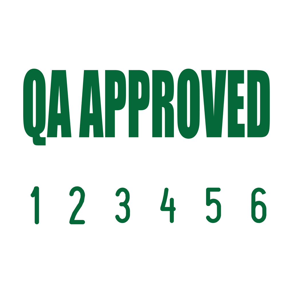 Green 04-5009-qa-approved-mini-number-stamp
