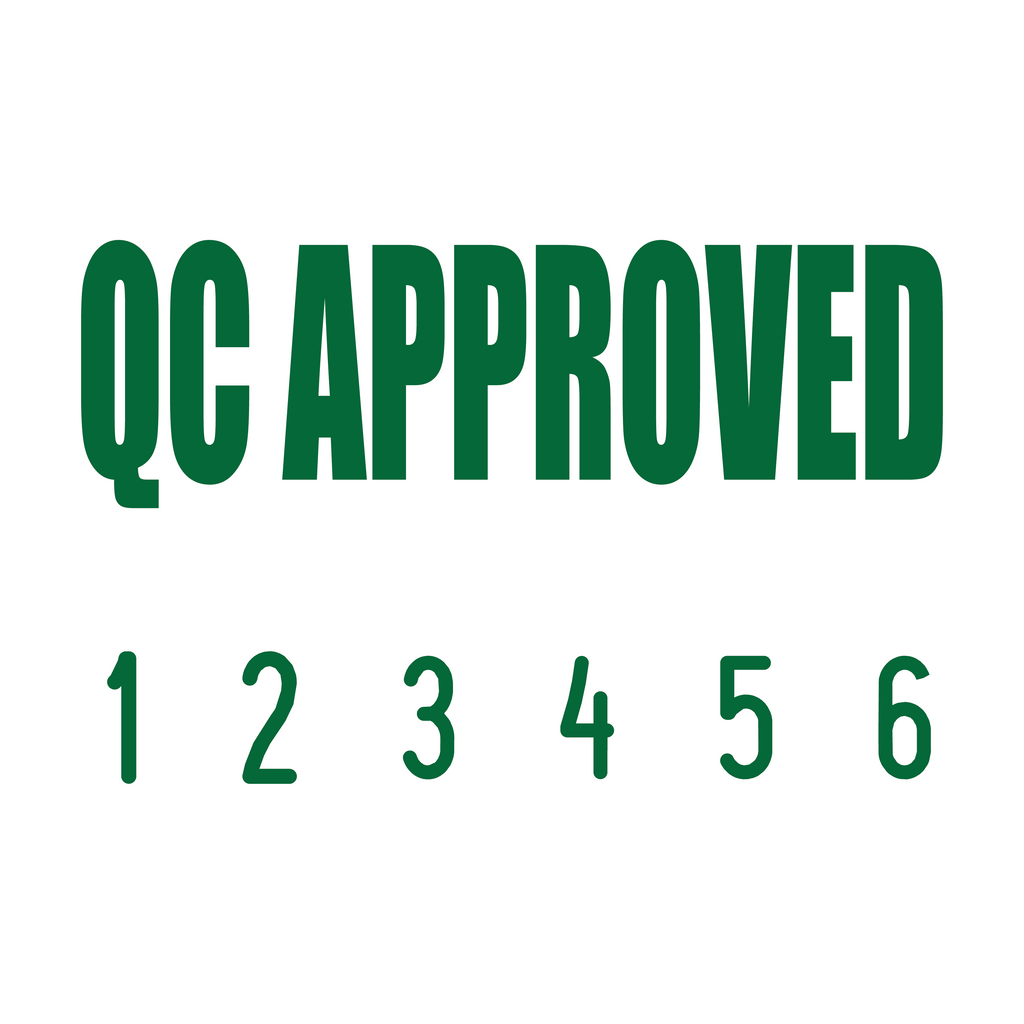 Green 04-5010-qc-approved-mini-number-stamp