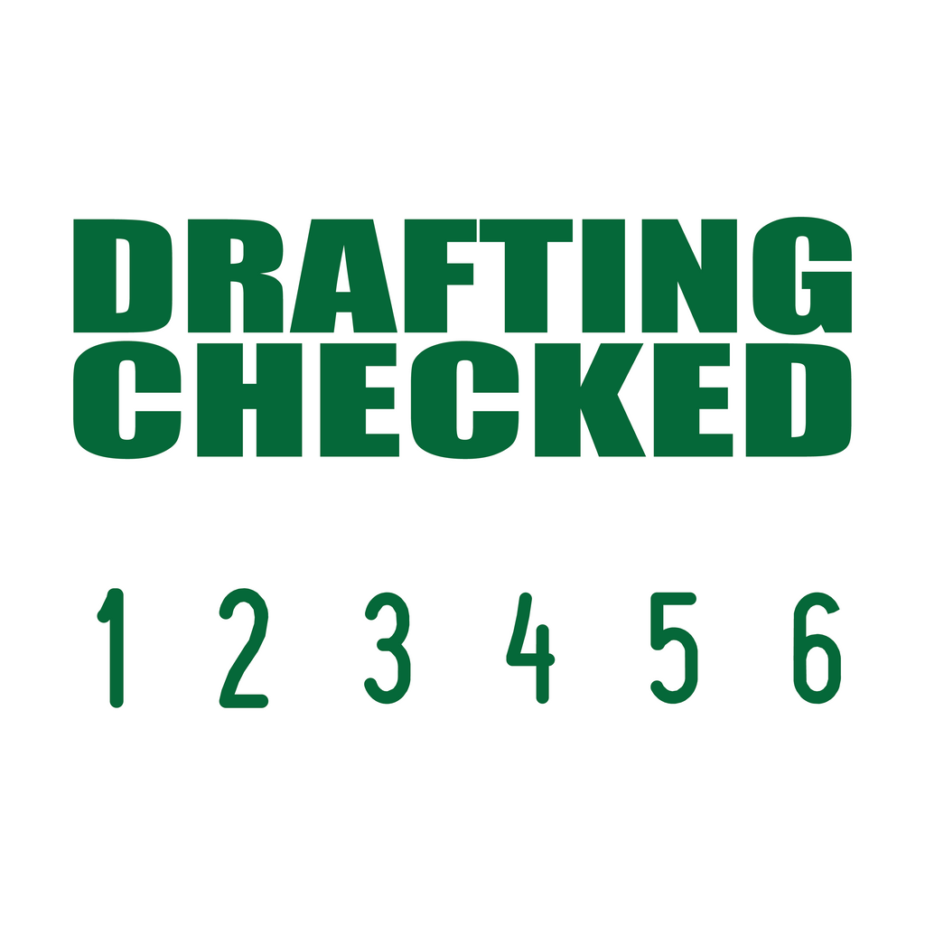 Green 04-5016-drafting-checked-mini-number-stamp