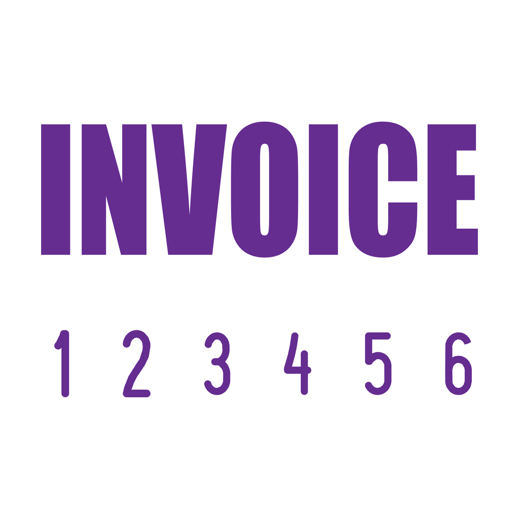 Violet 05-5006-invoice-mini-number-stamp