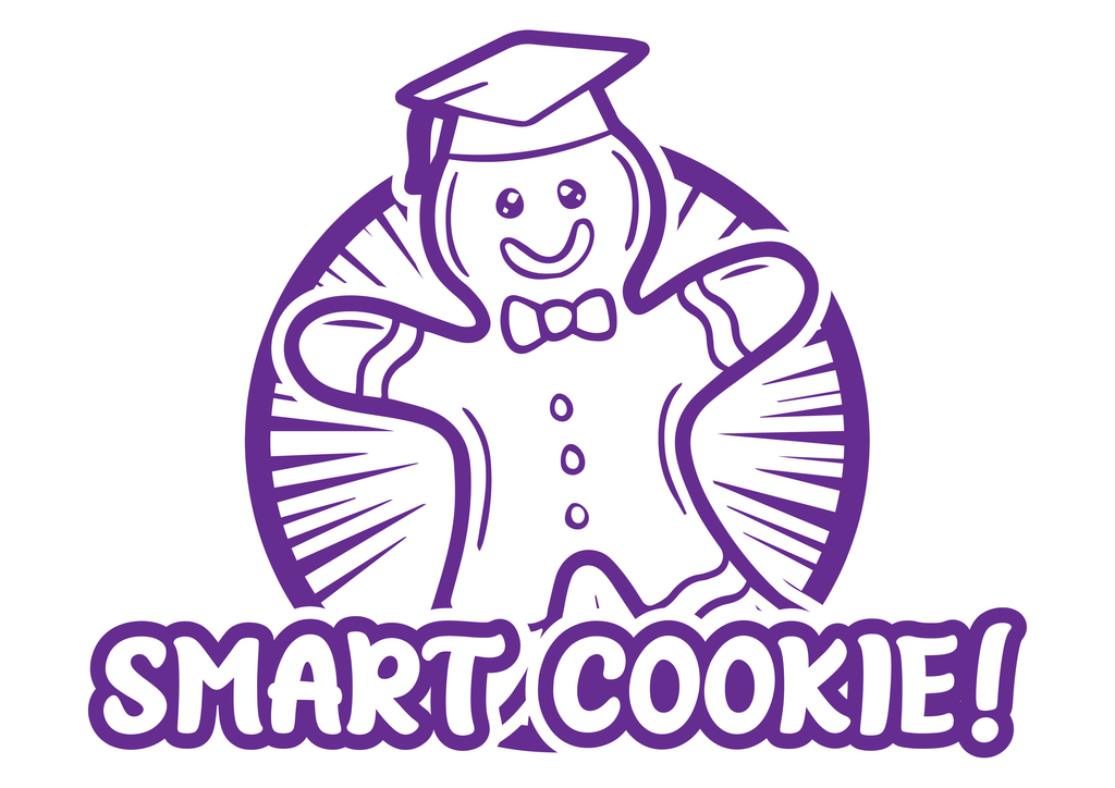 smart cookie teacher stamp violet ink