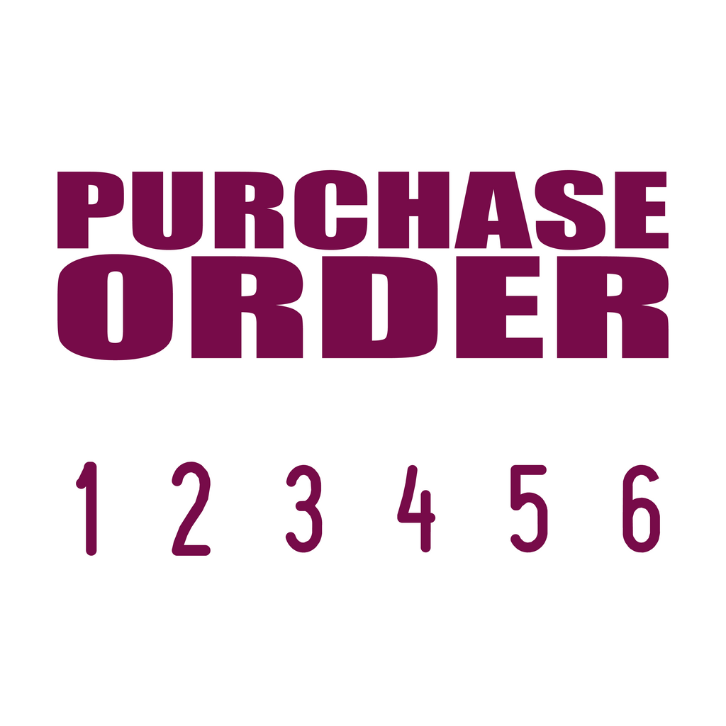 Maroon 06-5008-purchase-order-mini-number-stamp