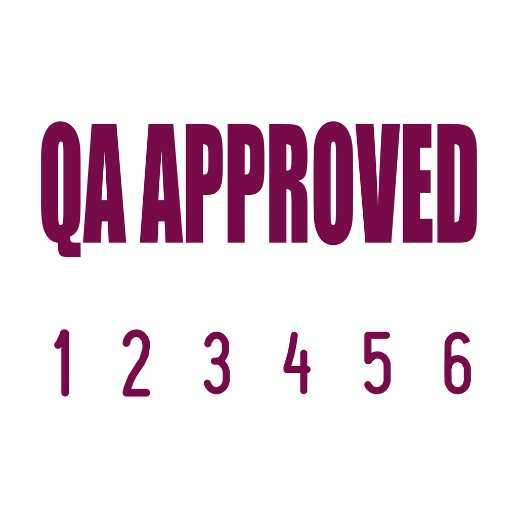 Maroon 06-5009-qa-approved-mini-number-stamp