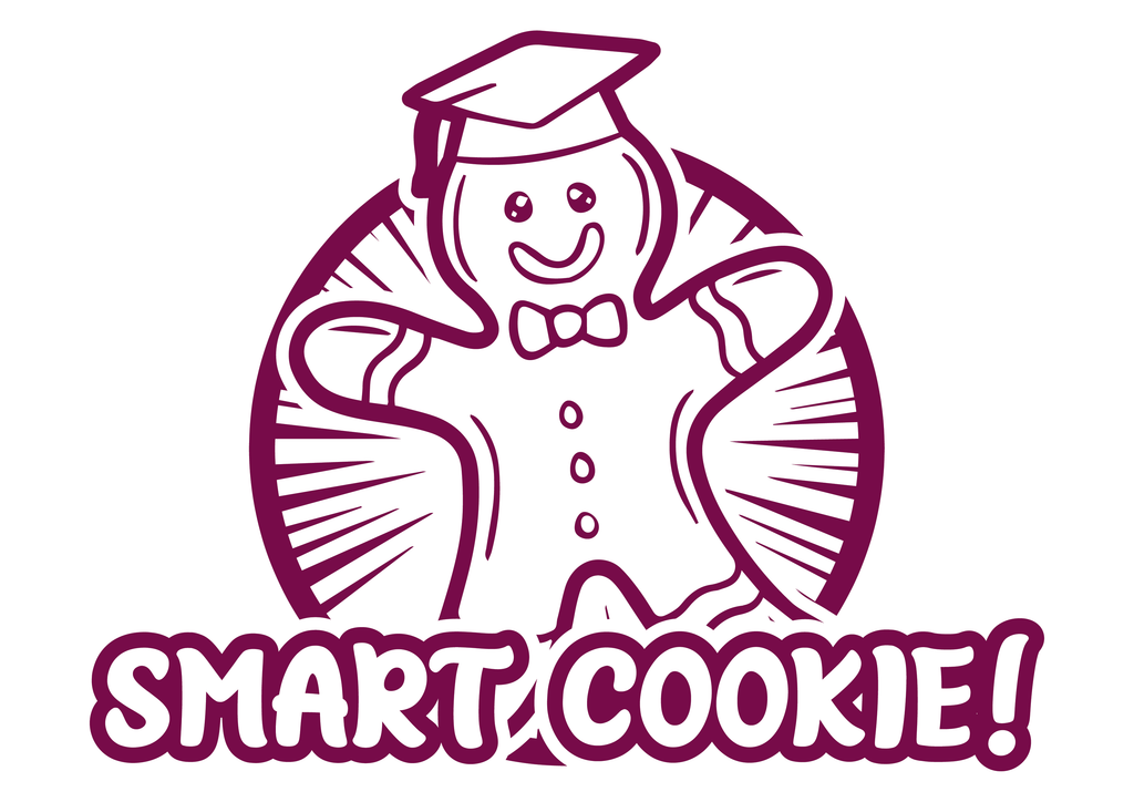 teacher stamps smart cookie maroon