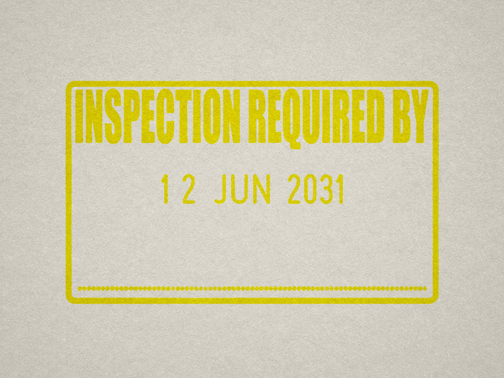 Lab Inspection Stamp Inspection Required By Date Stamp – Stamp Lab