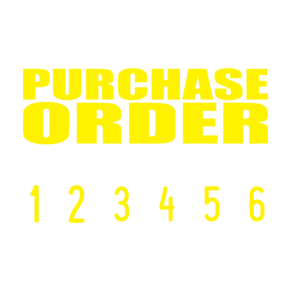 Yellow 08-5008-purchase-order-mini-number-stamp