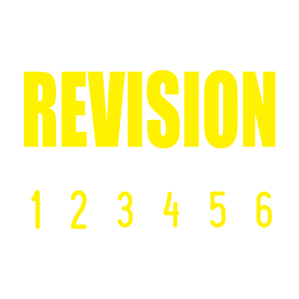 Yellow 08-5013-revision-mini-number-stamp