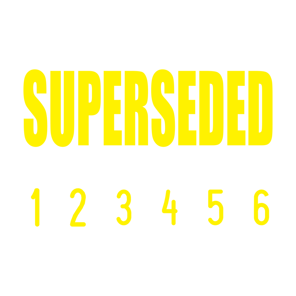 Yellow 08-5014-superseded-mini-number-stamp