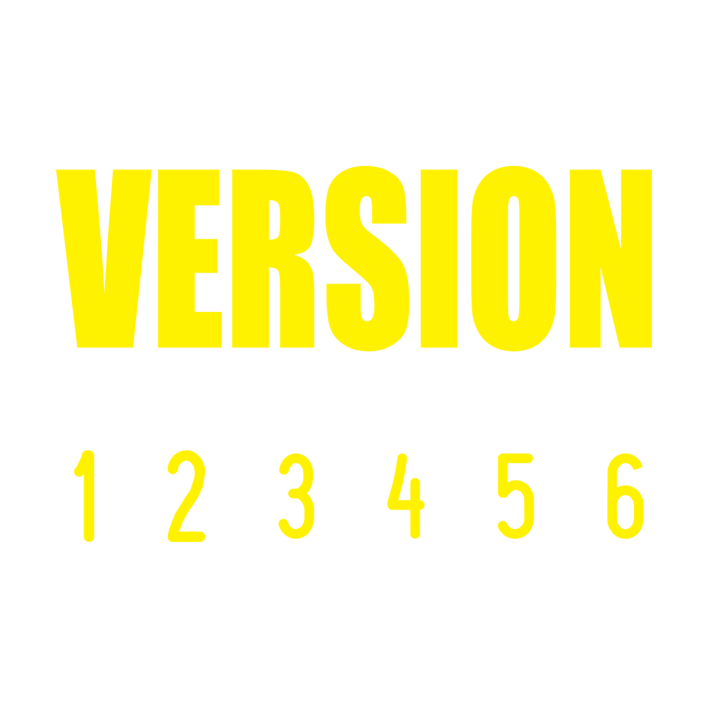 Yellow 08-5015-version-mini-number-stamp
