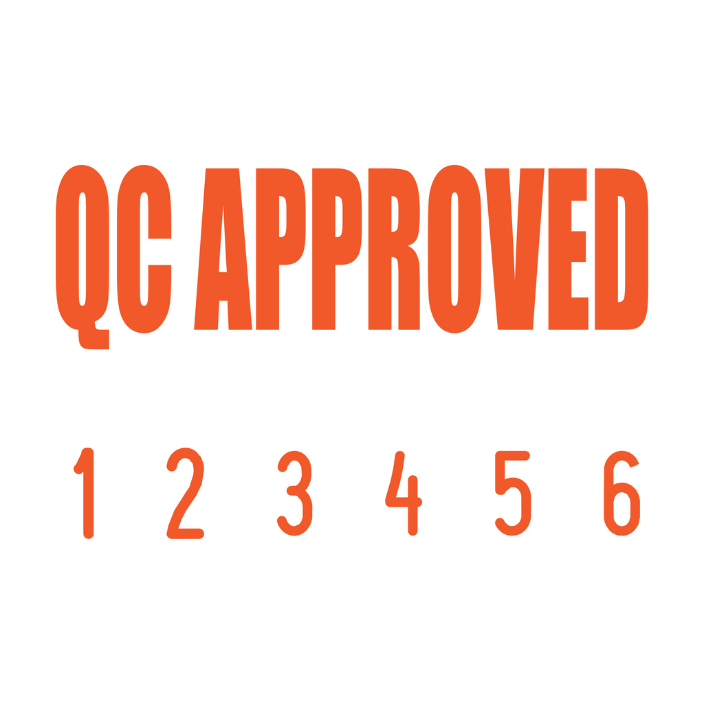 Orange 10-5010-qc-approved-mini-number-stamp