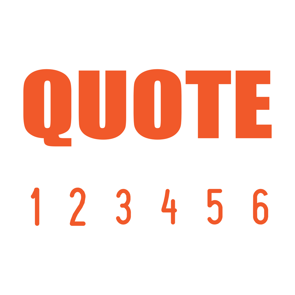 Orange 10-5011-quote-mini-number-stamp