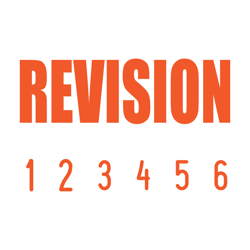 Orange 10-5013-revision-mini-number-stamp